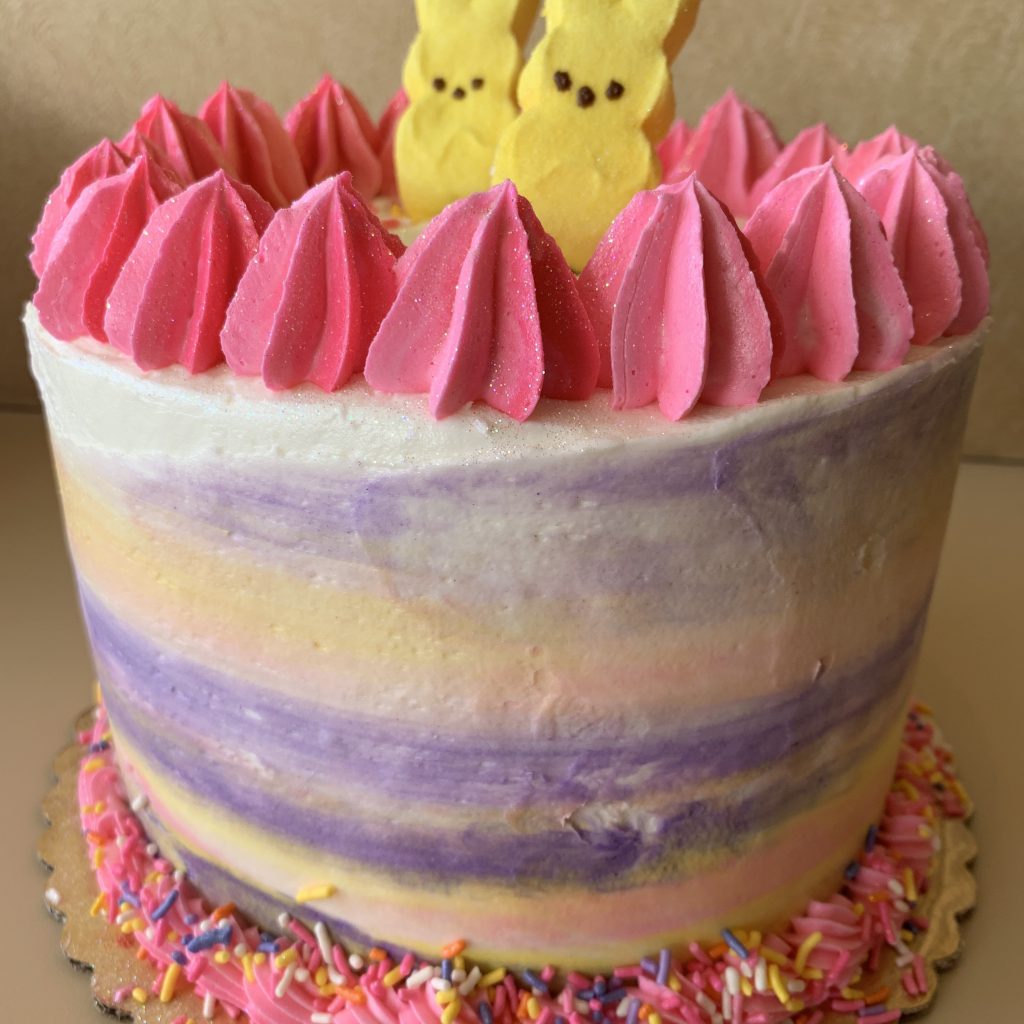 Peep Bunny Cake - Easter