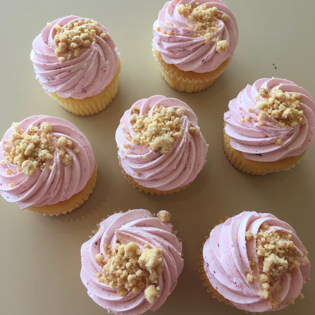 Cherry Cobbler Cupcake