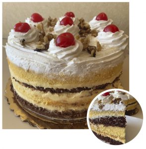 Custard Whip Cream Torte - 15% off all month
