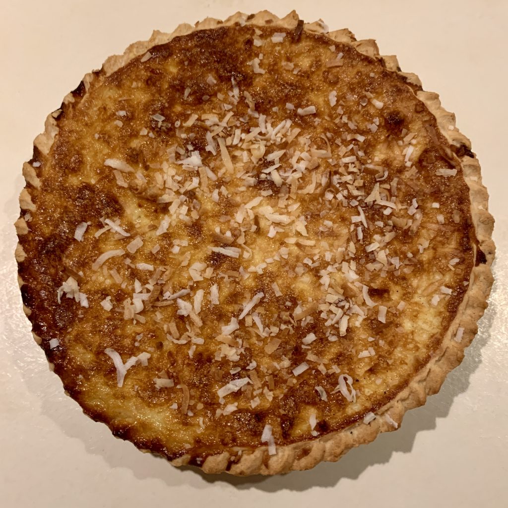 Baked Coconut Custard Pie Baked Coconut Custard Pie