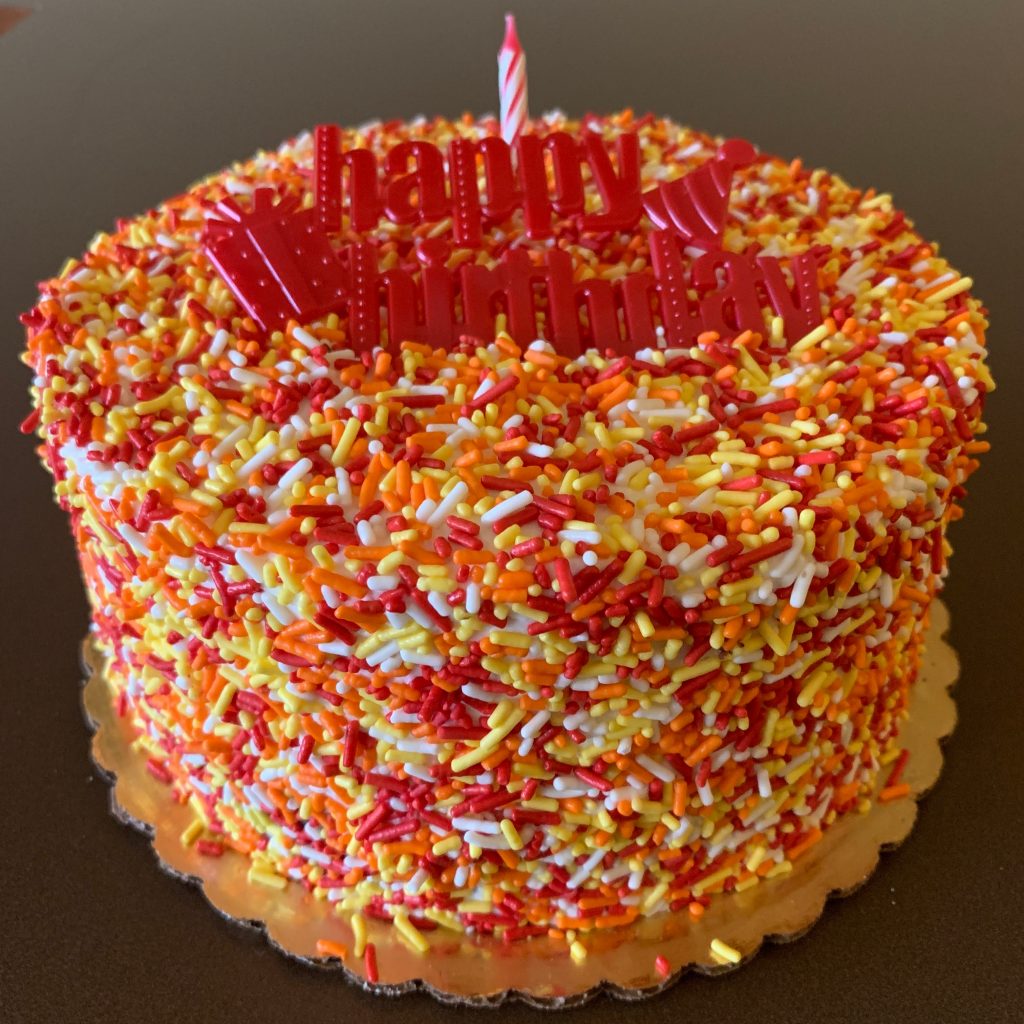 Fall Autumn Sprinkle Cake